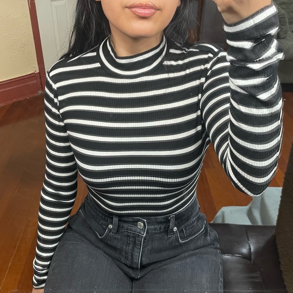 Forever 21 striped bodysuit